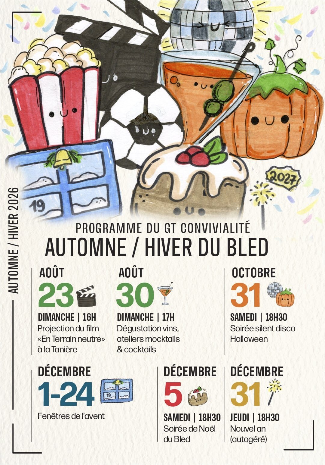 Le Bled illustrated event poster series
