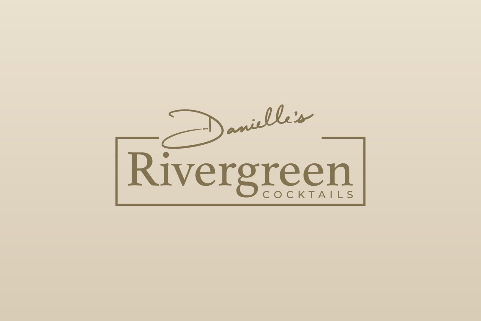 Rivergreen Cocktails packaging and merch design